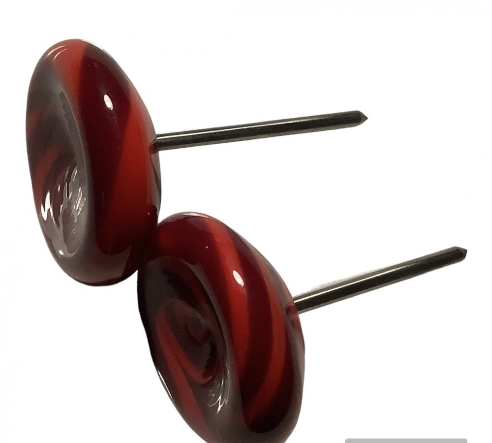 Osteknapper, rød/rød