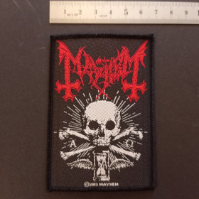 Mayhem skull & bones patch