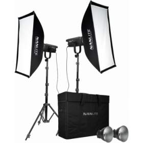 NANLITE FS-150 LED 2 light kit with stand