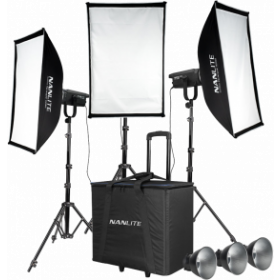NANLITE FS-150 LED 3 light kit with stand