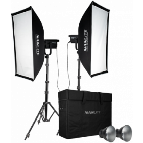 NANLITE FS-200 LED 2 light kit with stand