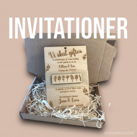 Graverede invitationer, birkefiner