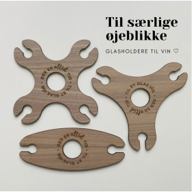 Vinholdersæt til glas, 3 dele