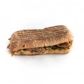 Panini med kebab og pesto