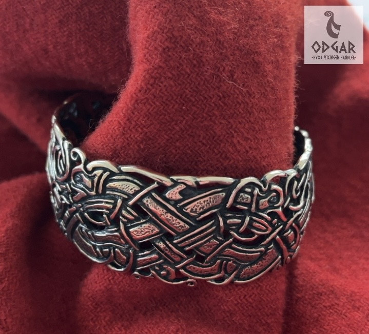 Armring viking, (håndledsring) i bronze, kopi efter fund i Irland (2,2mm)