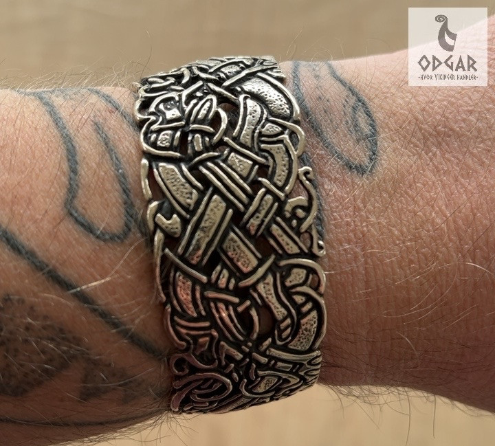 Armring viking, (håndledsring) i bronze, kopi efter fund i Irland (2,2mm)