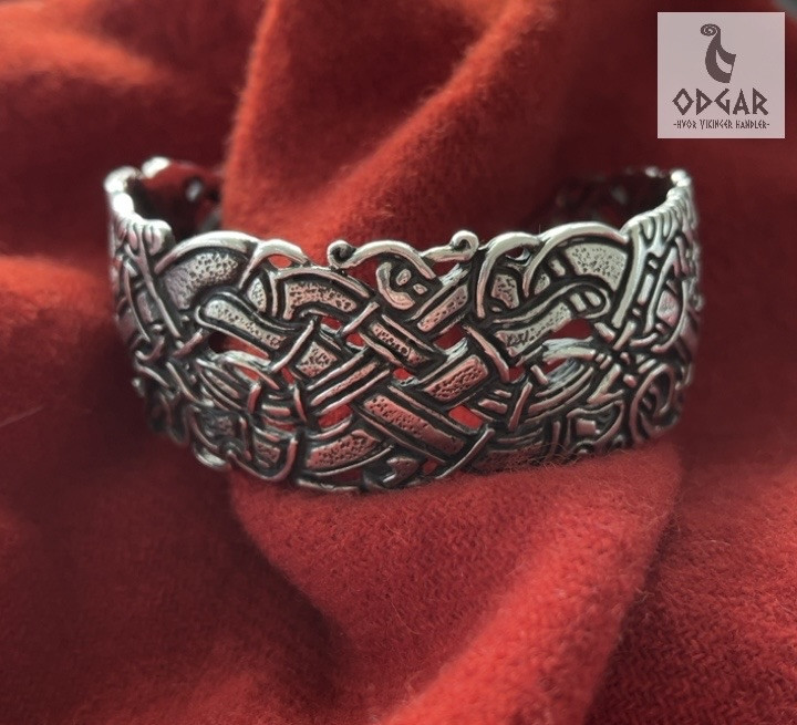 Armring viking, (håndledsring) i sølv, kopi efter fund i Irland (2,2mm tyk)