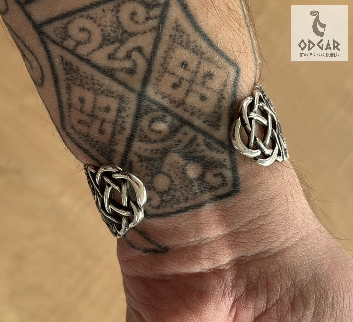 Armring viking, (håndledsring) i sølv, kopi efter fund i Irland (2,2mm tyk)