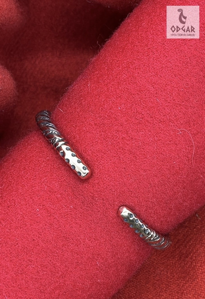 Armring vikingesmykke (håndledsring) snoet i bronze, 6mm - Ballaquayla skatten - Isle of Man