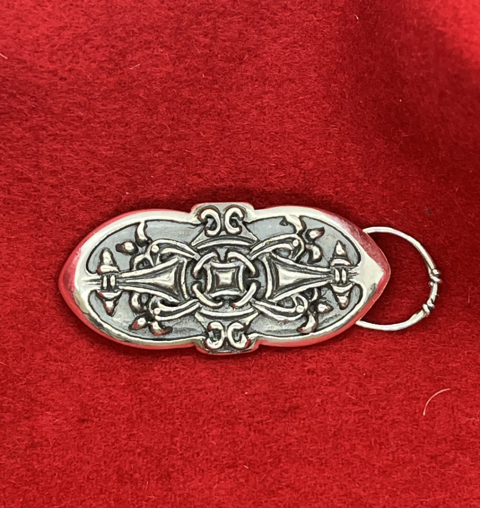 Broche fra Birka Sverige med ring - sølv
