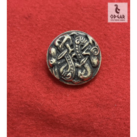 Broche i bronze, Jellingstil, Børglum kloster aug. 2023