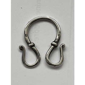 Dobbelt S-lås i sølv