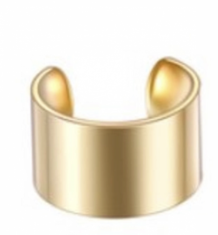 "NU TID" Ear cuff, øre cuff,  18k guld PVD
