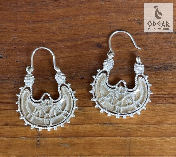 Ørehæng fra Byzans Yggdrasil i rent sølv
