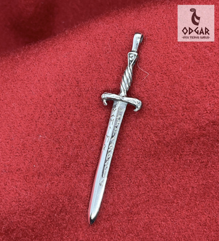 Vedhæng fra Glastonbury ca 7cm Sølv.