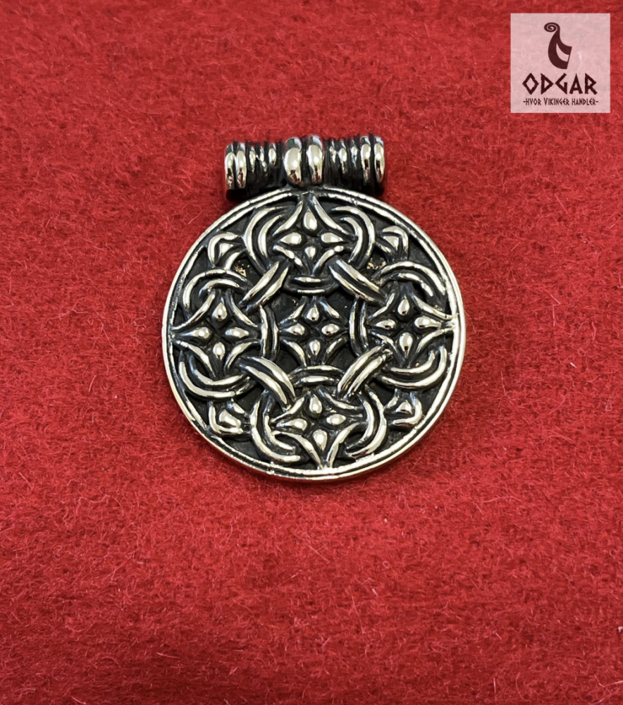 Vedhæng: Hængesmykke fra syd-fyn, i Borre-stil terslev-typen i bronze