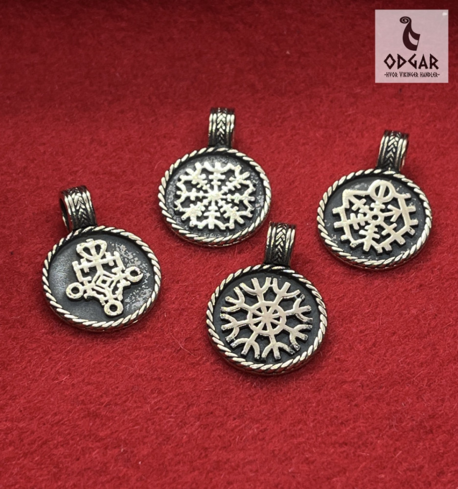 Vedhæng: lille Binderune, «Drømme» - Runestave, Magiske tegn, i bronze.