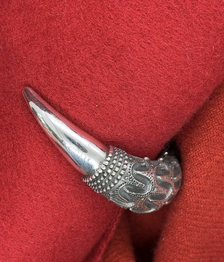 Vikinge armring i sølv, efter fund på Falster ved Orupgård. 