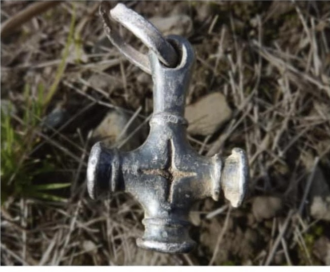 Vikinge kors/Thorshammer fra Norge i sølv