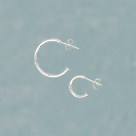 1 x Chunky Hoop (SØLV)
