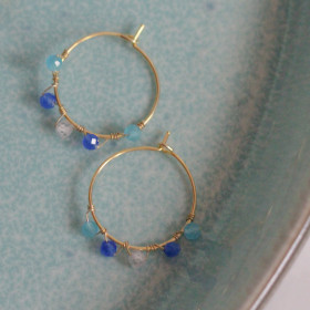 1 x Crystal Hoop (Blå)