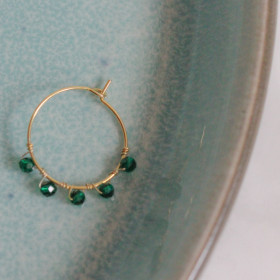 1 x Crystal Hoop (Grøn)