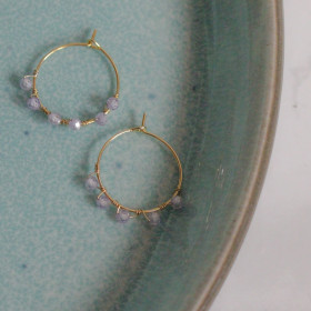 1 x Crystal Hoop (Lila)
