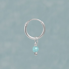 1 x Second Hoop // Krystal (TURKIS)