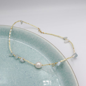 Rocky Necklace // Blue