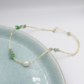 Rocky Necklace // Green