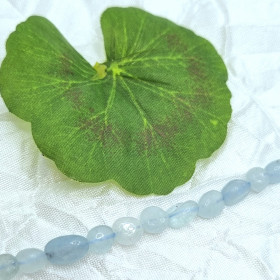 Aquamarin nugget, Lys blå, 5-10mm