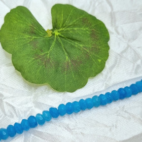 Jade, Azurblå, rondel 3x5mm