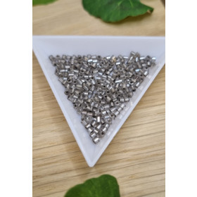 Rørperle 2mm, Smokey grey 5gr.