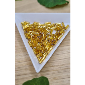 Rørperle 6mm, Snoet guld 5gr.