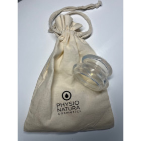 Physio Natura Silicone cup kop m. lille stofpose (2 størrelser)