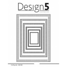 011108 Design5 dies "A6 - Stripes" D5D108 10,5x14,8c