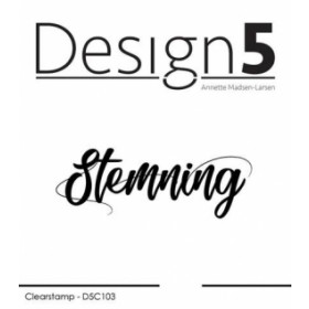 013103 Design5 clearstamp "Stemning" D5C103 7,9x2,9cmcm - Passer til D5D101 / 011101