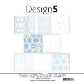 018019 Design5 Paperpad "Astrologi Call" D5P8019 200gsm - 8 ark - 30,5x30,5cm