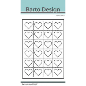 135007 Barto Design Dies "Hearts - Background" 10,1x14,4cm