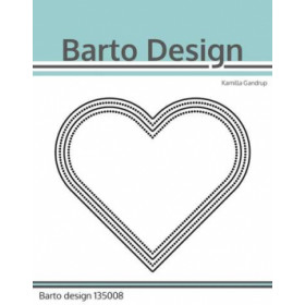 135008 Barto Design Dies "Layered Hearts" 8,9x8cm