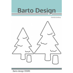 135010 Barto Design Dies "Christmas Tree w/Stump" Største: 6,5x9,6cm
