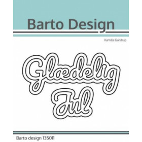 135011 Barto Design Dies "Glædelig Jul" 9,3x4 & 4x3cm