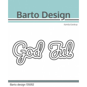 135012 Barto Design Dies "God Jul" 4,9x3,9 & 4x3c