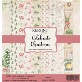 153157 REPRINT Paperpack "Celebrate Christmas" CRP057 30,5x30,5cm - 10 ark