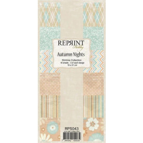 153643 REPRINT Paperpack "Autumn Nights" RPS043 10x21cm - 18 ark