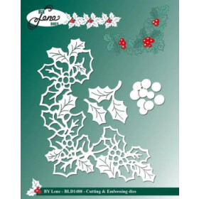 211688 BY LENE DIES "Holly Corner" BLD1488 11,1x8,6cm