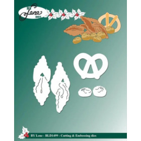211699 BY LENE DIES "Christmas Cookies" BLD1499 Kringle: 3,7x2,8cm
