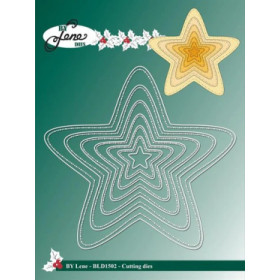 211702 BY LENE DIES "Star" BLD1502 13,6x13cm