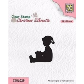 238786 NS Clearstamp "Little boy got a present" CSIL026