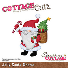 24673. Dies CottageCutz CC-1082 Julemand m kurv